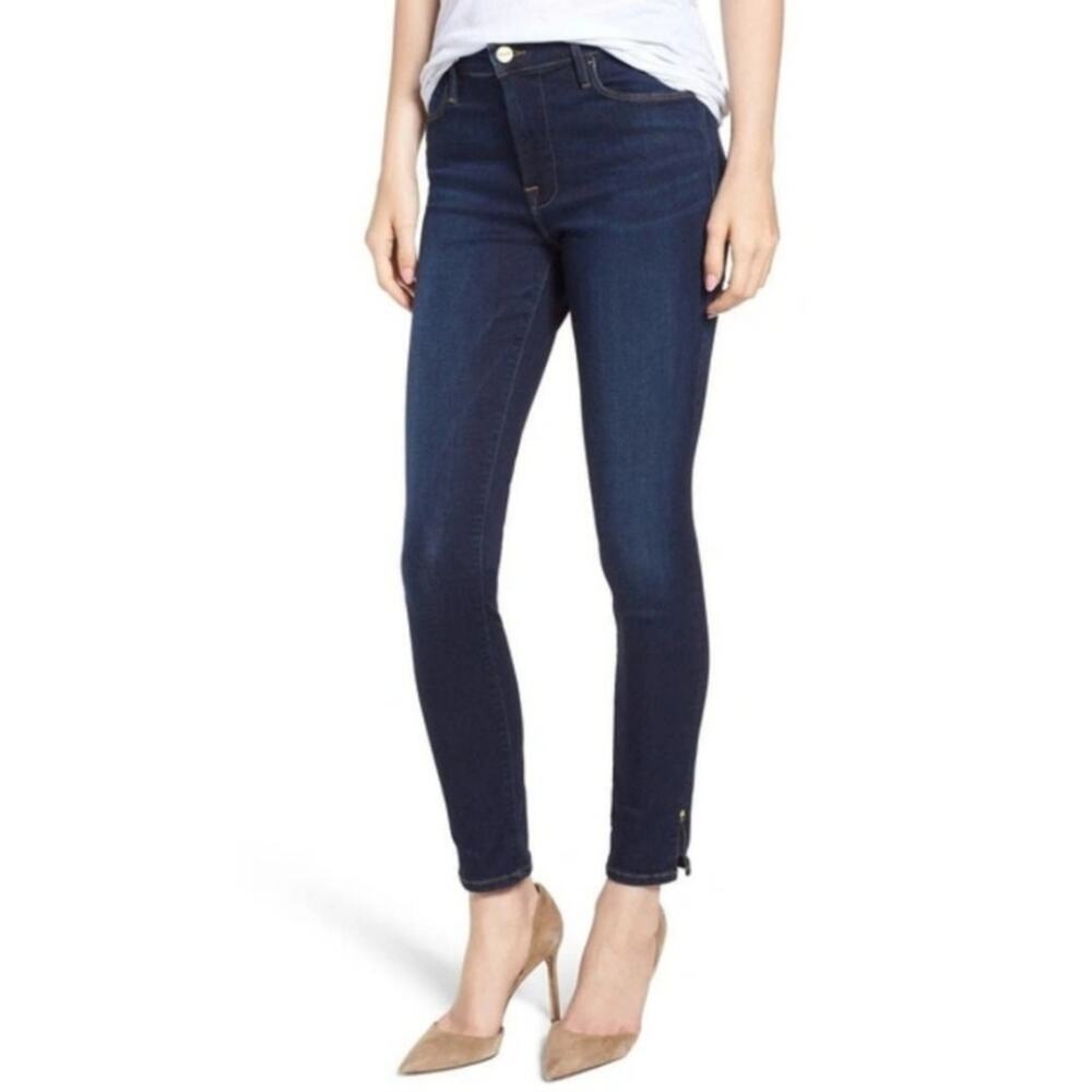 Frame Le High Slit Hem Skinny Jeans Wythe Women's Size 32